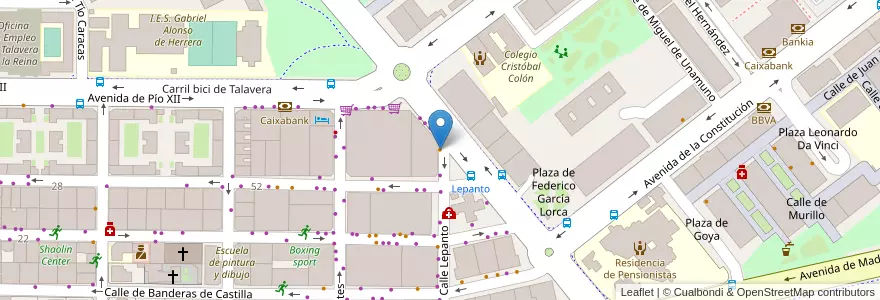 Mapa de ubicacion de Q` comes en スペイン, カスティーリャ＝ラ・マンチャ州, Toledo, Talavera, Talavera De La Reina.