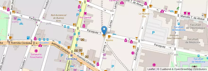 Mapa de ubicacion de Q I Kai, Recoleta en آرژانتین, Ciudad Autónoma De Buenos Aires, Comuna 2, Buenos Aires.