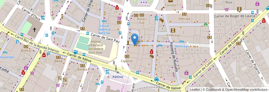 Mapa de ubicacion de Q Tomas? en 스페인, Comunitat Valenciana, València / Valencia, Comarca De València, València.