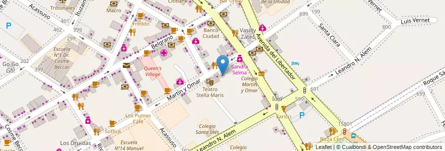 Mapa de ubicacion de QBE Seguros en Arjantin, Buenos Aires, Partido De San Isidro, San Isidro.