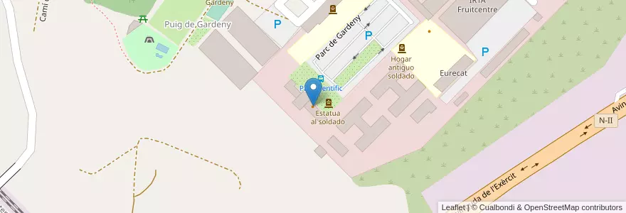 Mapa de ubicacion de QR Cafe en España, Catalunya, Lleida, Segrià, Lleida.