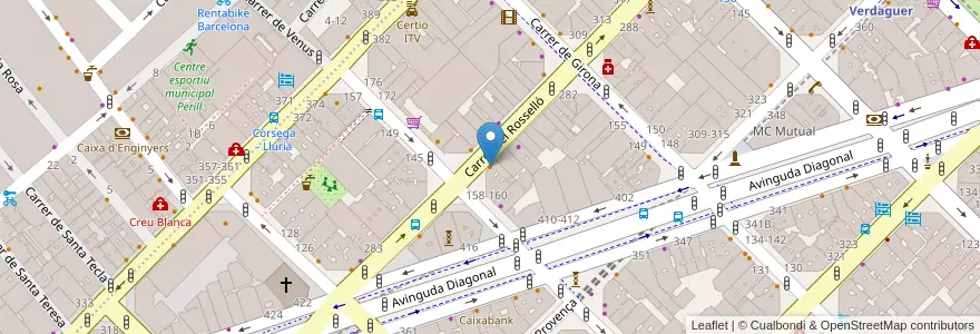 Mapa de ubicacion de Quatre 14 en 西班牙, Catalunya, Barcelona, Barcelonès, Barcelona.