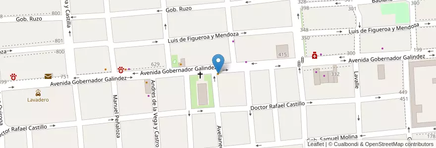Mapa de ubicacion de Quattrocento en アルゼンチン, カタマルカ州, Departamento Capital, Municipio De San Fernando Del Valle De Catamarca, San Fernando Del Valle De Catamarca.