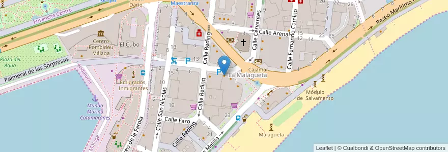 Mapa de ubicacion de Que Chevere! en Espanha, Andaluzia, Málaga, Málaga-Costa Del Sol, Málaga.