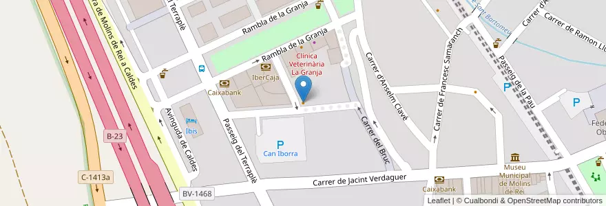 Mapa de ubicacion de ¿Qué fué? en Espanha, Catalunha, Barcelona, Baix Llobregat, Molins De Rei.