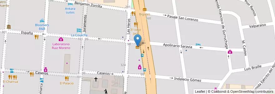 Mapa de ubicacion de Qué Mama en 阿根廷, Salta, Capital, Municipio De Salta, Salta.