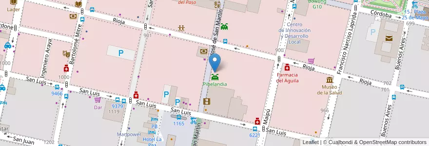 Mapa de ubicacion de Que Panchos en アルゼンチン, サンタフェ州, Departamento Rosario, Municipio De Rosario, ロサリオ.