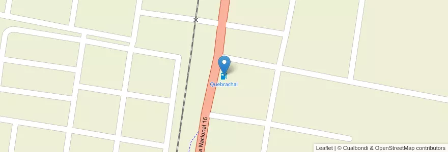 Mapa de ubicacion de Quebrachal en Argentinien, Salta, Anta, Municipio De El Quebrachal.