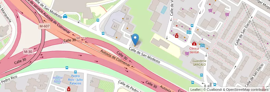 Mapa de ubicacion de Queen Burger Gourmet en إسبانيا, منطقة مدريد, منطقة مدريد, Área Metropolitana De Madrid Y Corredor Del Henares, مدريد.