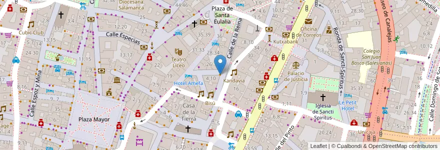 Mapa de ubicacion de Queen's Corner en إسبانيا, قشتالة وليون, شلمنقة, دائرة شلمنقة, شلمنقة.