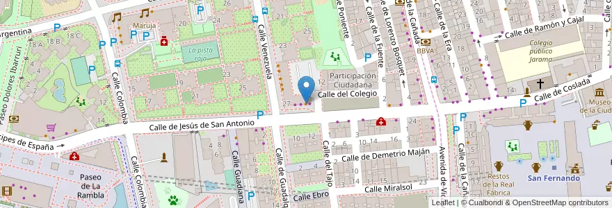 Mapa de ubicacion de Queen's Guernica en España, Comunidad De Madrid, Comunidad De Madrid, Área Metropolitana De Madrid Y Corredor Del Henares, Coslada.