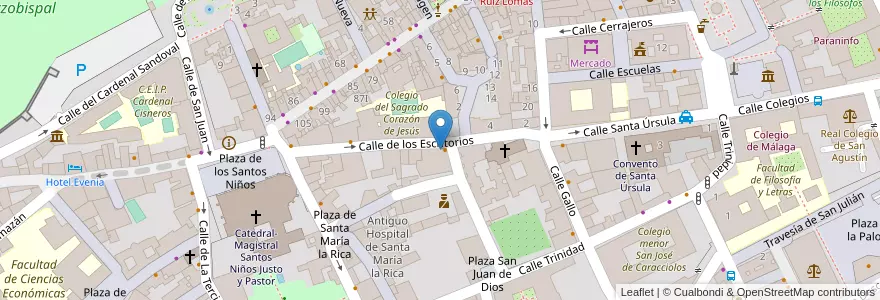 Mapa de ubicacion de Queen's Language School en إسبانيا, منطقة مدريد, منطقة مدريد, Área Metropolitana De Madrid Y Corredor Del Henares, القلعة الحجارة.