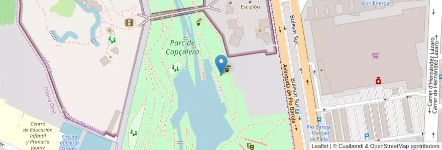 Mapa de ubicacion de Quest Laser Cafe en İspanya, Comunitat Valenciana, València / Valencia, Comarca De València, València.