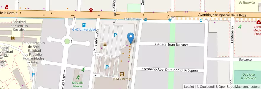 Mapa de ubicacion de Questa Pizza en Argentina, San Juan, Cile, Rivadavia.
