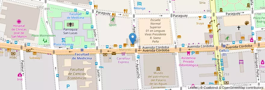 Mapa de ubicacion de Quiero tu Cuadril, Recoleta en الأرجنتين, Ciudad Autónoma De Buenos Aires, Buenos Aires.