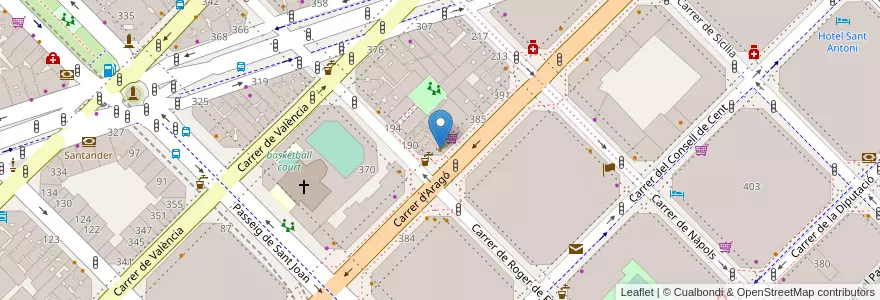 Mapa de ubicacion de Quim Cafè! en Sepanyol, Catalunya, Barcelona, Barcelonès, Barcelona.