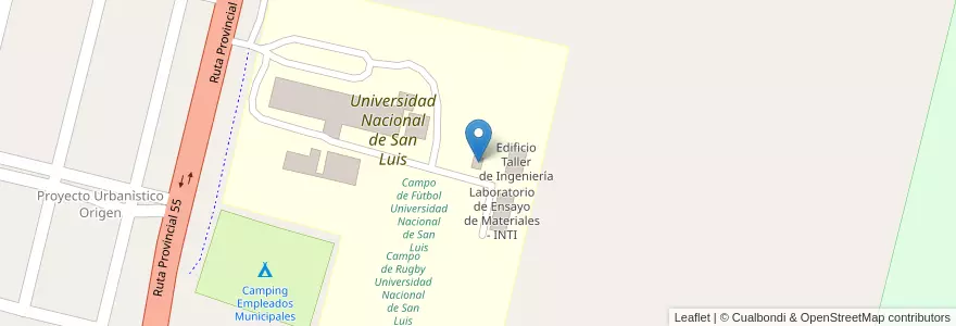 Mapa de ubicacion de QUINCHO en 阿根廷, San Luis, General Pedernera, Municipio De Villa Mercedes.