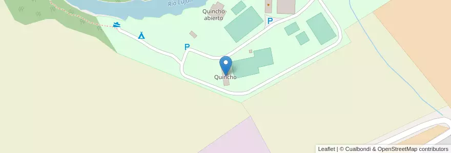 Mapa de ubicacion de Quincho en 아르헨티나, 부에노스아이레스주, Partido De Luján.