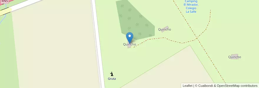 Mapa de ubicacion de Quincho en Argentinien, Provinz Buenos Aires, Partido De Luján.