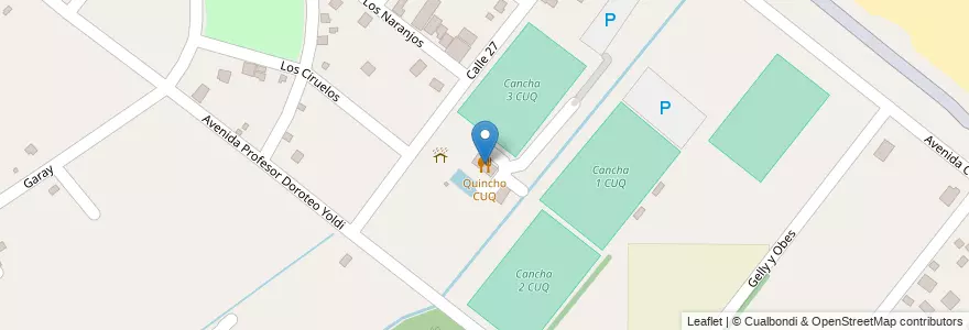 Mapa de ubicacion de Quincho CUQ en Argentina, Buenos Aires, Quilmes.