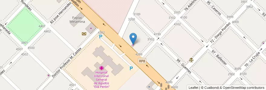 Mapa de ubicacion de Quinta Fresca en 阿根廷, 布宜诺斯艾利斯省, Partido De General San Martín.