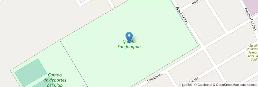 Mapa de ubicacion de Quinta San Joaquín en アルゼンチン, ブエノスアイレス州, Partido De Almirante Brown, Glew.