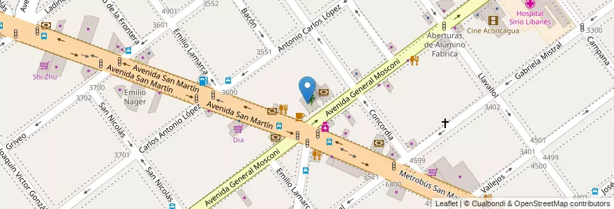 Mapa de ubicacion de Quintero, Villa Devoto en آرژانتین, Ciudad Autónoma De Buenos Aires, Buenos Aires, Comuna 11.