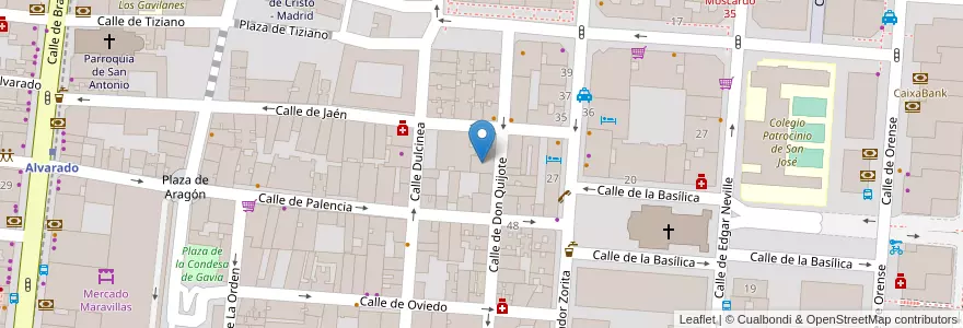 Mapa de ubicacion de Quita y Pon en إسبانيا, منطقة مدريد, منطقة مدريد, Área Metropolitana De Madrid Y Corredor Del Henares, مدريد.