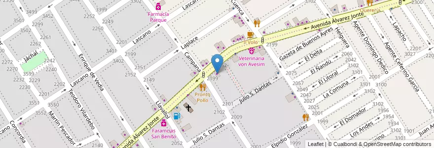 Mapa de ubicacion de Quitana, Villa Santa Rita en 阿根廷, Ciudad Autónoma De Buenos Aires, 布宜诺斯艾利斯, Comuna 11.