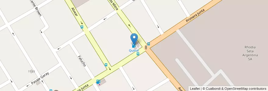 Mapa de ubicacion de Quitral en Arjantin, Buenos Aires, Partido De Quilmes, Quilmes.