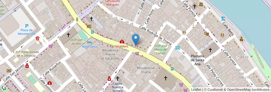 Mapa de ubicacion de Quoore 2 en Espanha, Andaluzia, Sevilla, Sevilla.