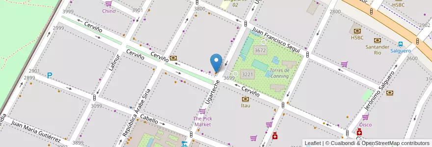 Mapa de ubicacion de Quotidiano, Palermo en Argentina, Ciudad Autónoma De Buenos Aires, Buenos Aires, Comuna 14.