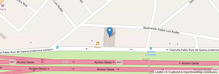 Mapa de ubicacion de Rabe Construcción en 아르헨티나, 부에노스아이레스주, Partido De Moreno, Moreno.