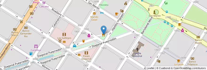 Mapa de ubicacion de Racha Pancha en Arjantin, Buenos Aires, Partido De General Pueyrredón, Mar Del Plata.