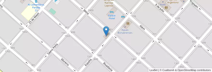 Mapa de ubicacion de Radio Ayacucho en アルゼンチン, ブエノスアイレス州, Partido De Ayacucho, Ayacucho.