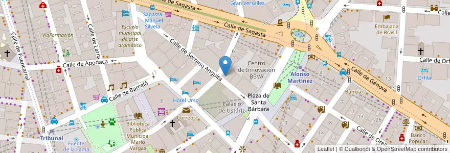 Mapa de ubicacion de Radio Ecca en İspanya, Comunidad De Madrid, Comunidad De Madrid, Área Metropolitana De Madrid Y Corredor Del Henares, Madrid.
