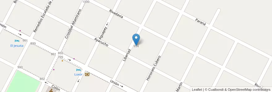 Mapa de ubicacion de Radio La Misión en Аргентина, Корриентес, Departamento San Martín, Municipio De La Cruz.