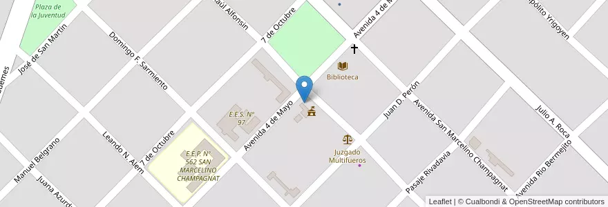 Mapa de ubicacion de Radio "La Voz del Impenetrable" en Argentinië, Chaco, Departamento General Güemes, Municipio De Misión Nueva Pompeya, Misión Nueva Pompeya.