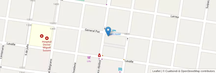 Mapa de ubicacion de Radio Municipal en Arjantin, Corrientes, Departamento General Alvear, Municipio De Alvear.
