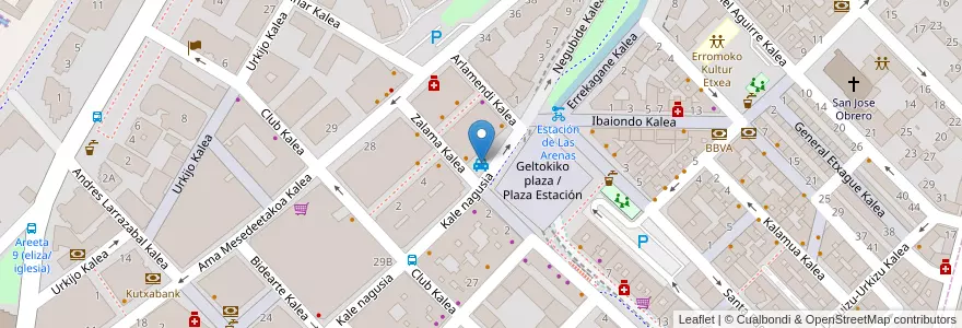 Mapa de ubicacion de Radio Taxi en Sepanyol, Negara Basque, Bizkaia, Bilboaldea, Getxo.
