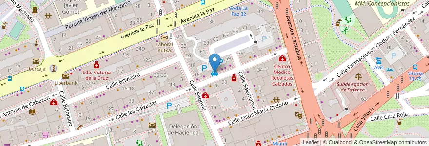 Mapa de ubicacion de Radio taxi ABUTAXI en スペイン, カスティーリャ・イ・レオン州, Burgos, Alfoz De Burgos, Burgos.