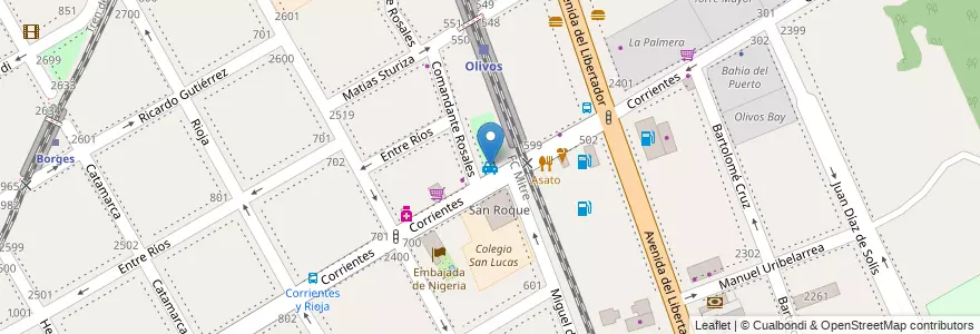 Mapa de ubicacion de Radio Taxi en Arjantin, Buenos Aires, Partido De Vicente López, Vicente López.