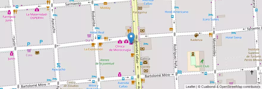 Mapa de ubicacion de Radio Zonica, Balvanera en Arjantin, Ciudad Autónoma De Buenos Aires, Buenos Aires.