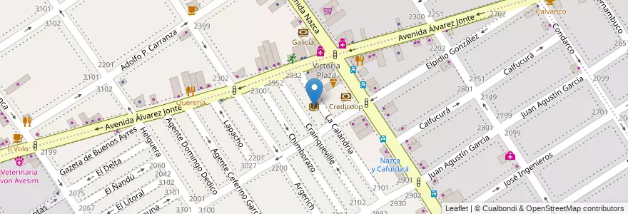Mapa de ubicacion de Rafael Obligado, Villa Santa Rita en Argentinië, Ciudad Autónoma De Buenos Aires, Buenos Aires, Comuna 11.