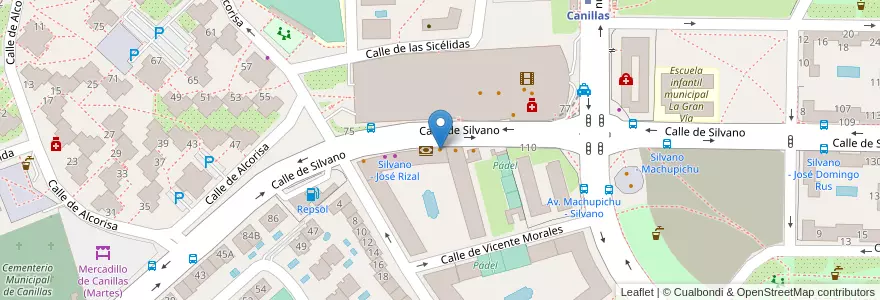 Mapa de ubicacion de Raffaella en Sepanyol, Comunidad De Madrid, Comunidad De Madrid, Área Metropolitana De Madrid Y Corredor Del Henares, Madrid.