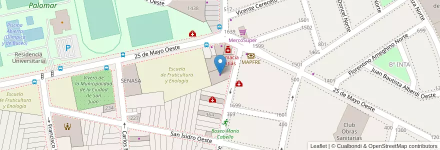 Mapa de ubicacion de Raffaelle Nori en Аргентина, Сан-Хуан, Чили, Capital.
