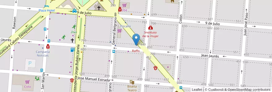 Mapa de ubicacion de Raffo en Arjantin, Buenos Aires, Partido De Campana.