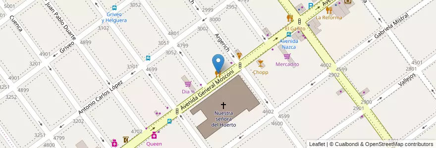 Mapa de ubicacion de Ragnarok, Villa Pueyrredon en Аргентина, Буэнос-Айрес, Comuna 12, Буэнос-Айрес.