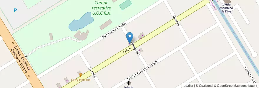 Mapa de ubicacion de Raguahemi en Arjantin, Buenos Aires, Partido De Esteban Echeverría, 9 De Abril.