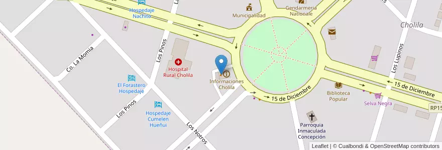 Mapa de ubicacion de Rai Mapu en الأرجنتين, تشيلي, شوبوت, Departamento Cushamen, Cholila.
